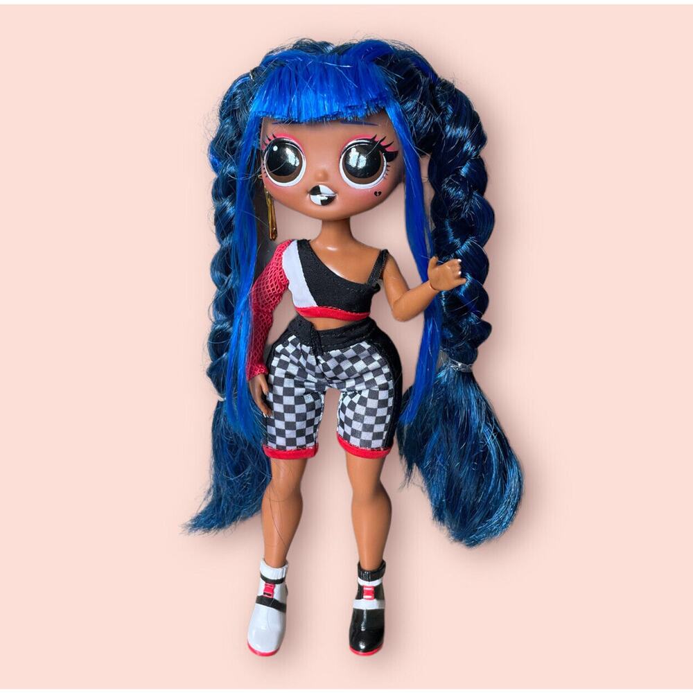 LOL Surprise Amazing Surprise OMG Downtown B.B. Girl 9.5” Blue Hair Check Doll